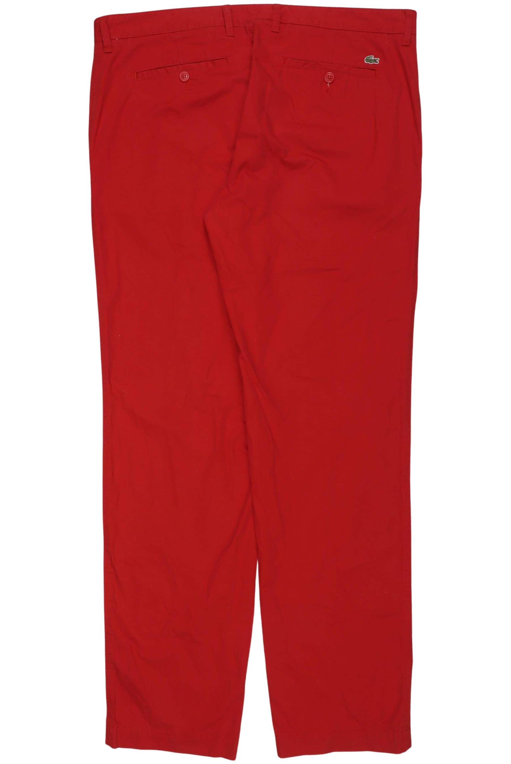 LACOSTE Stoffhose 42 in Rot