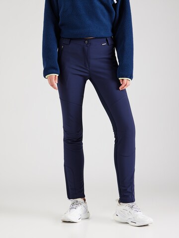 ICEPEAK Slimfit Outdoorbroek 'DORAL' in Blauw: voorkant