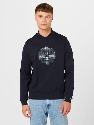 Sweat-shirt TOMMY HILFIGER en bleu : devant