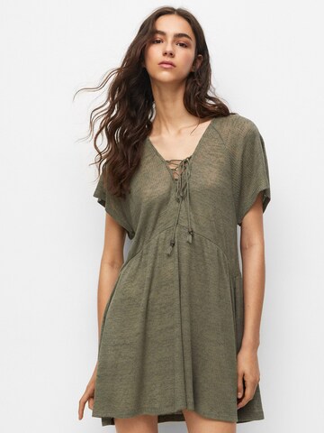 Robe Pull&Bear en vert : devant