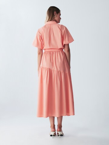 St MRLO - Vestido 'VONNE' en naranja: atrás