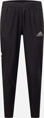 ADIDAS SPORTSWEAR Slimfit Sportbroek 'Own The Run Astro Wind' in Zwart: voorkant