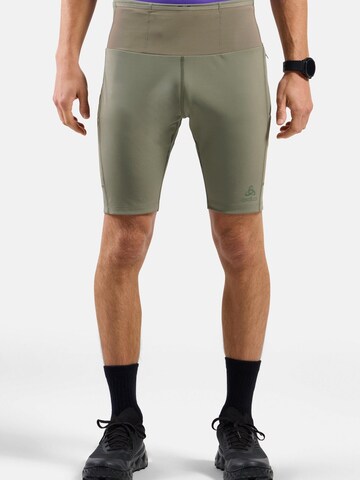 ODLO Slim fit Sports trousers 'X-ALP TRAIL CARGO' in Beige