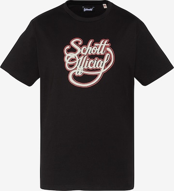 Schott NYC Shirt in Schwarz: Vorderseite