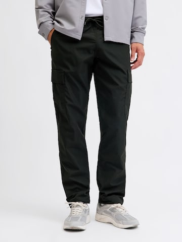 Regular Pantalon cargo JACK & JONES en noir : devant