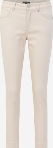 COMMA Slimfit Broek in Beige: voorkant