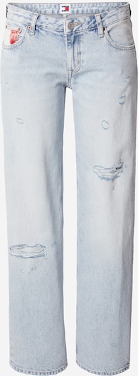 Tommy Jeans Calças de ganga em azul claro / vermelho / branco, Vista do produto