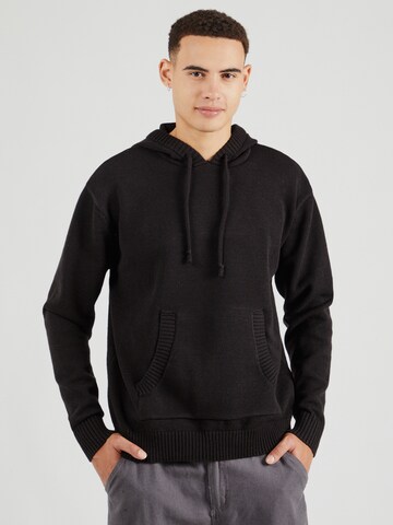 ABOUT YOU Sweater 'Caspar' in Black: front