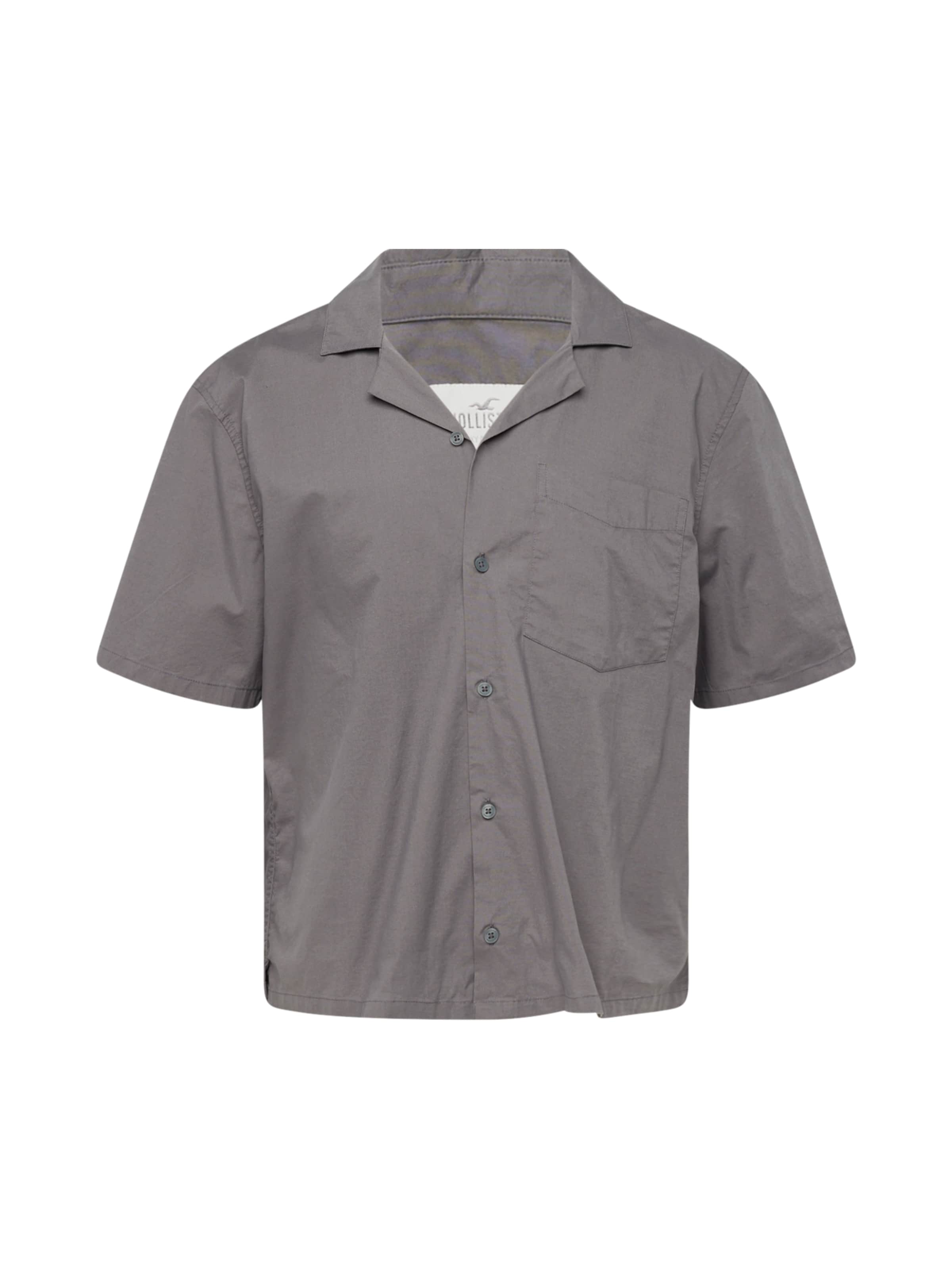 HOLLISTER Regular fit Overhemd in Grijs: voorkant
