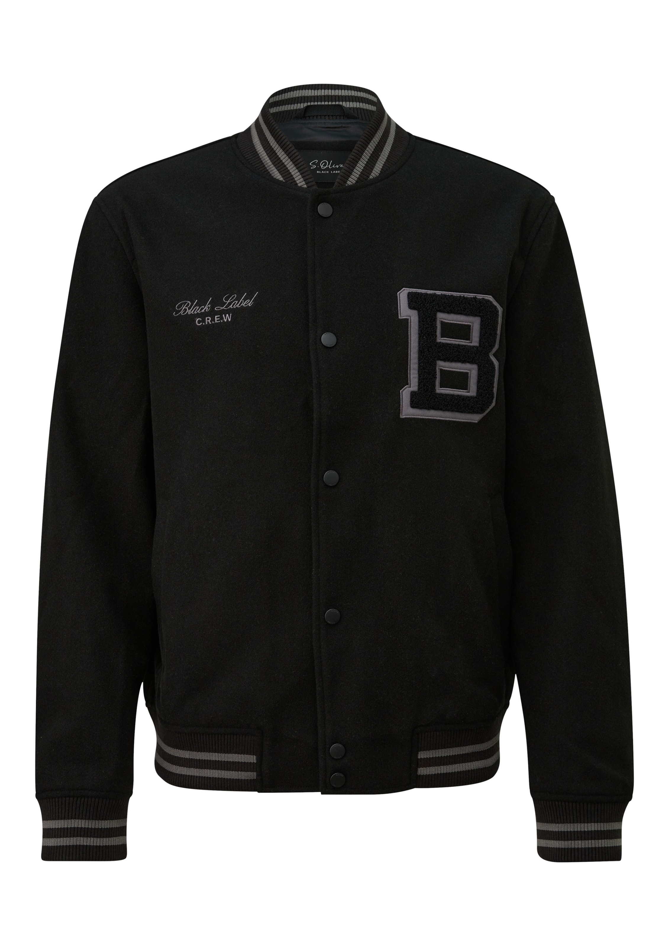 s.Oliver Jacke in Schwarz: Vorderseite