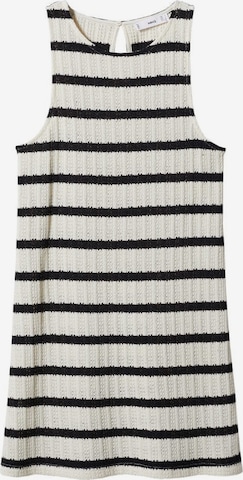 MANGO Knitted dress 'Tumi' in Beige: front