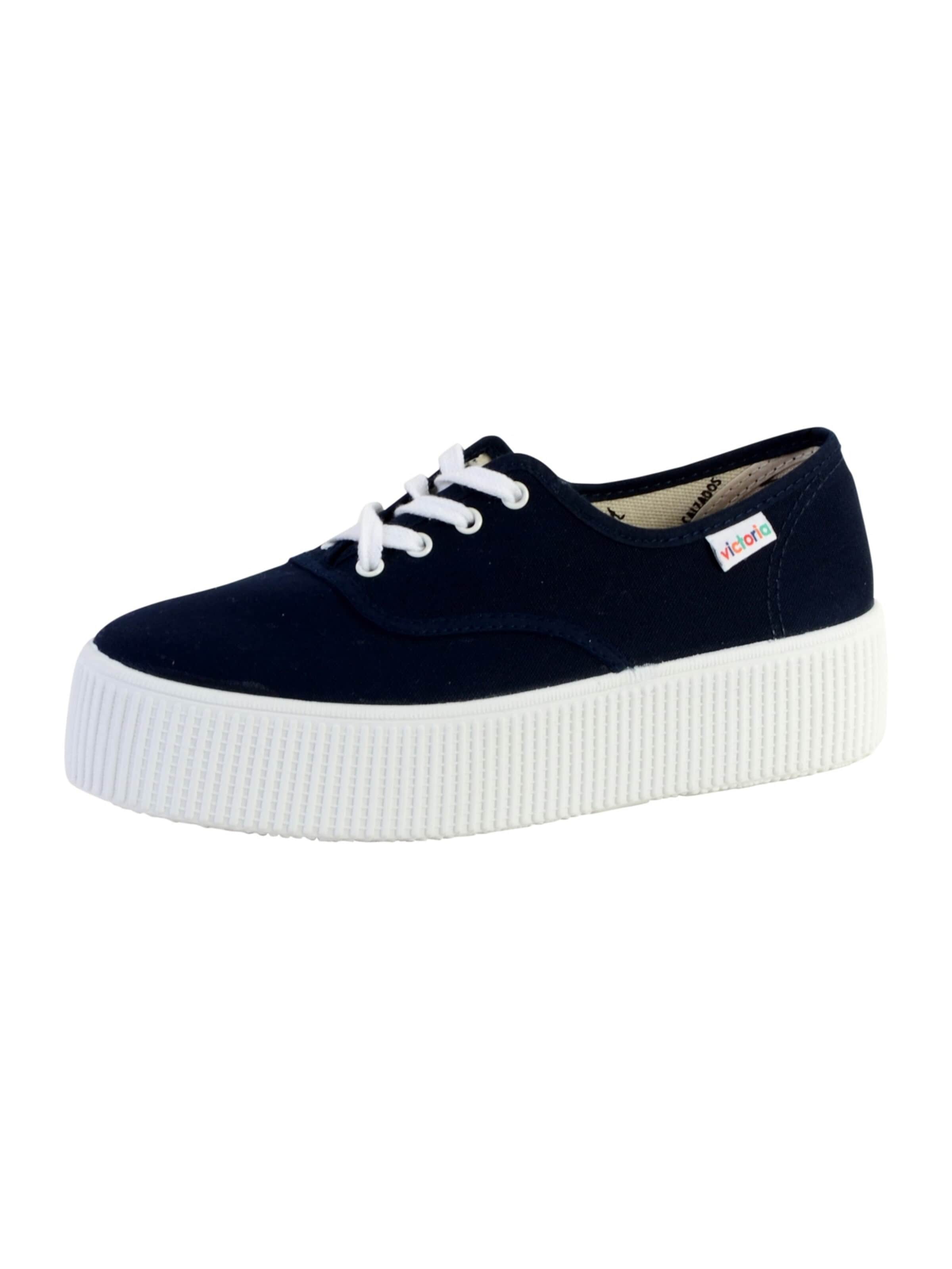 Chaussure de sport à lacets victoria en bleu : devant