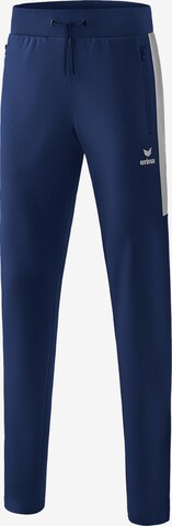 ERIMA Regular Workout Pants in Blue: front