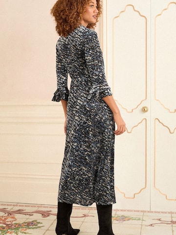 Robe love & roses en bleu