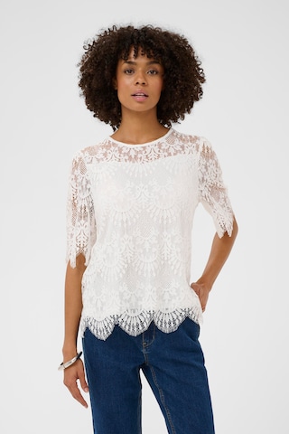 CULTURE Bluse i hvid: forside