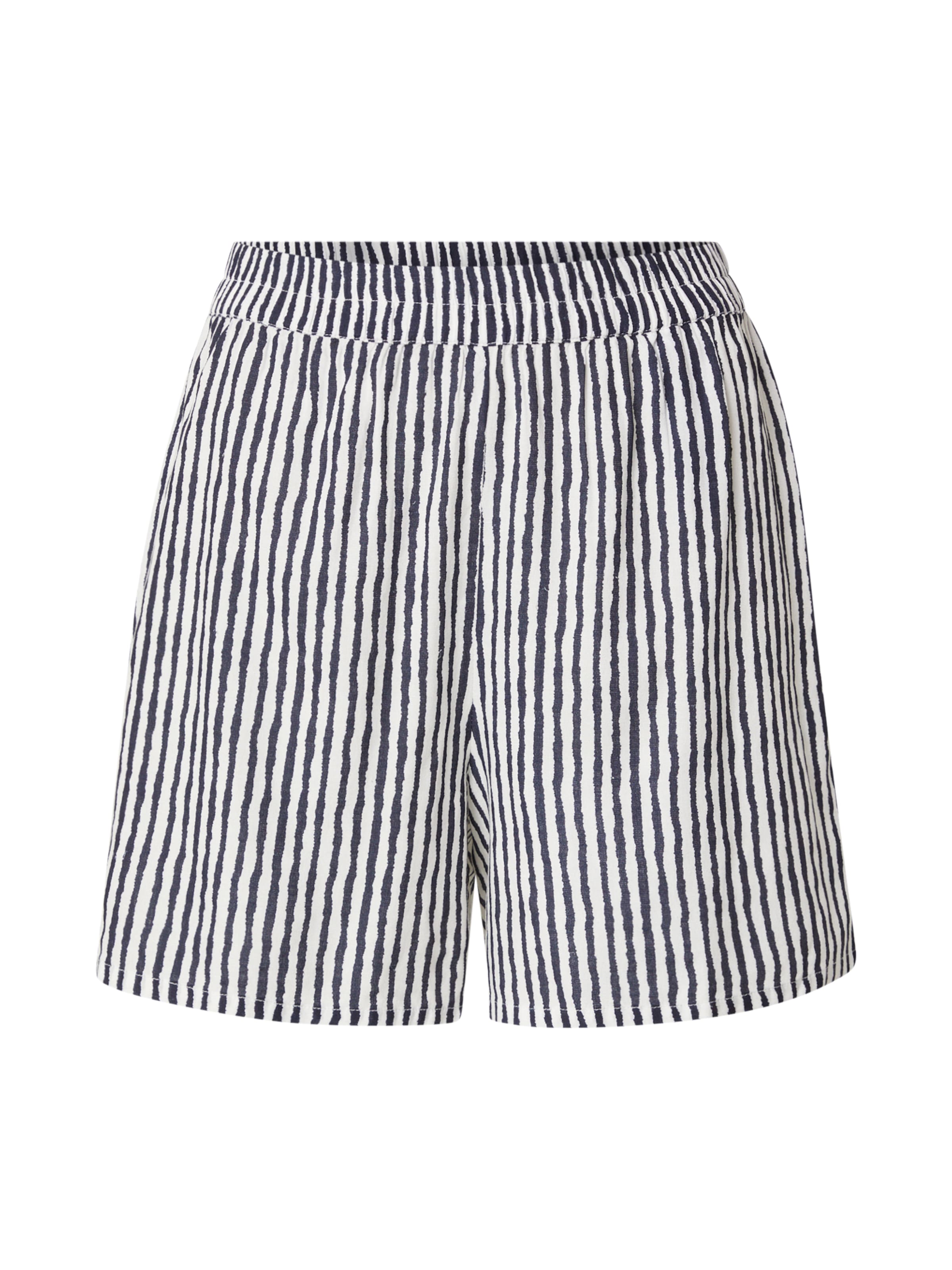 PIECES Shorts 'PCTalvina' in navy / weiß, Produktansicht