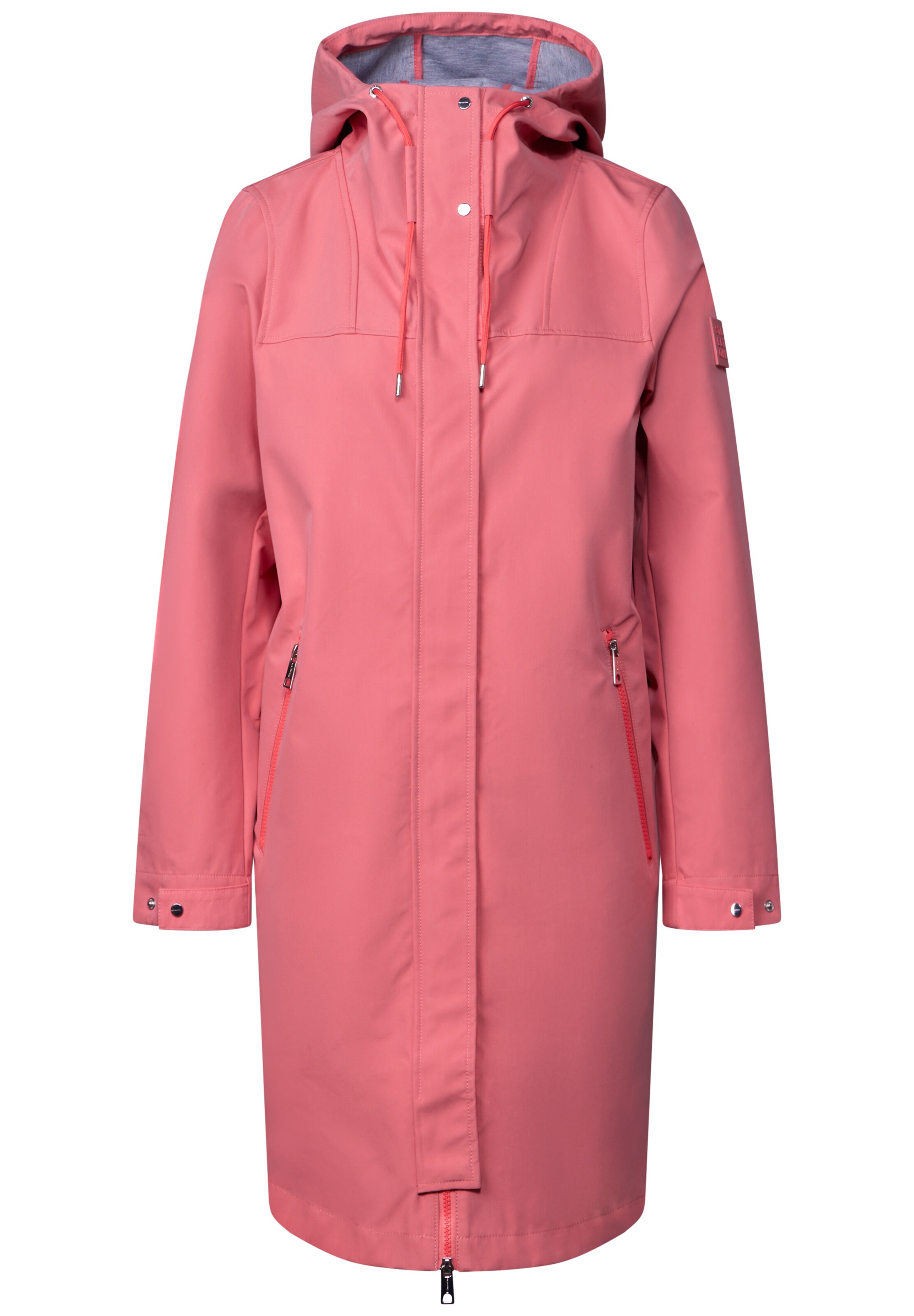 STREET ONE Between-Seasons Parka in Pink: front