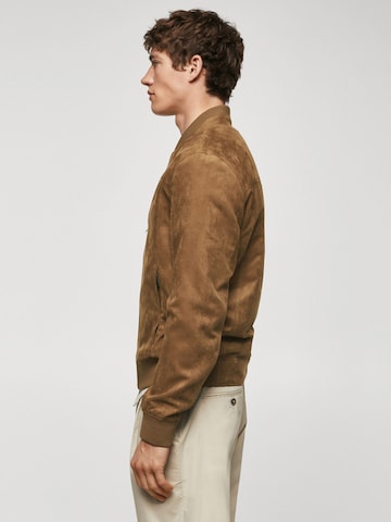 MANGO MANPrijelazna jakna 'Bero' - smeđa boja