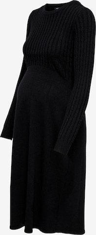 Only Maternity - Vestido de punto 'OLMFia' en negro: frente