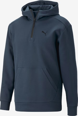 PUMA Athletic Sweatshirt in Blue: front