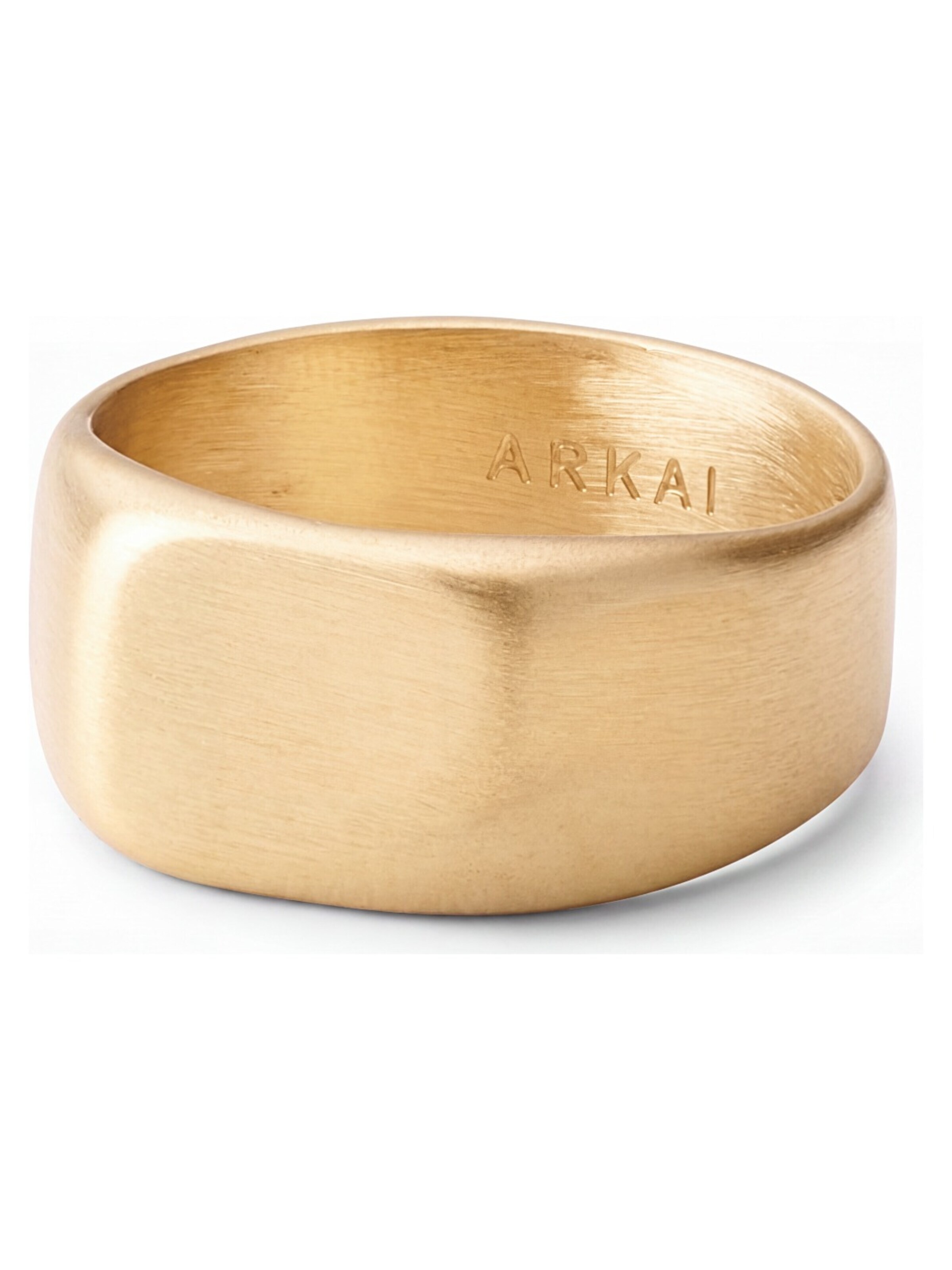 Arkai Ring 'Organic' in Gold: front