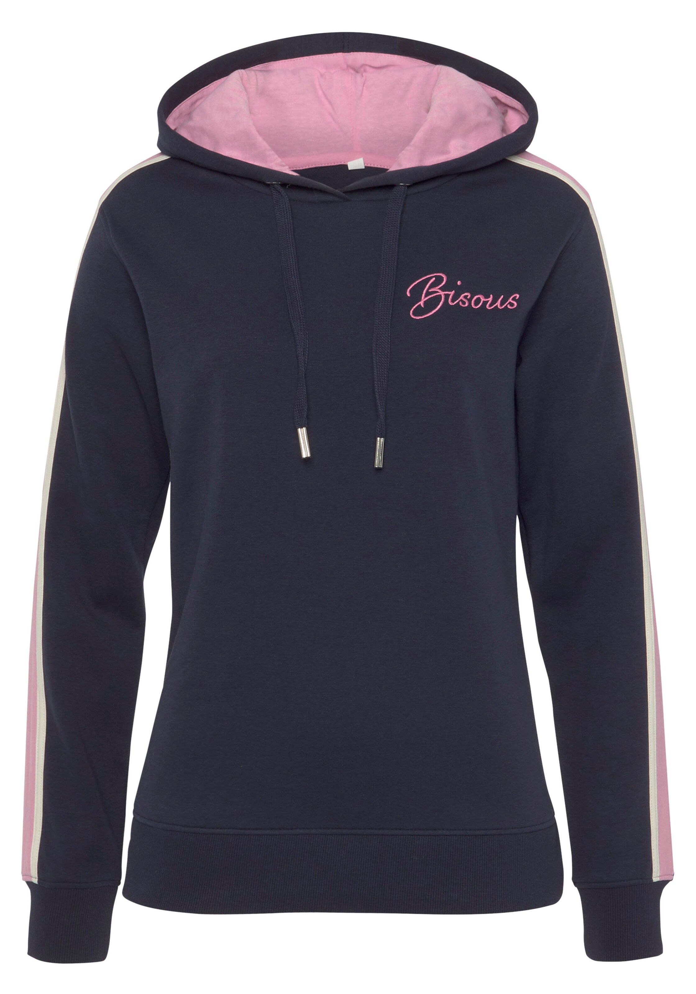 VIVANCE Sweatshirt in navy / pastellpink, Produktansicht