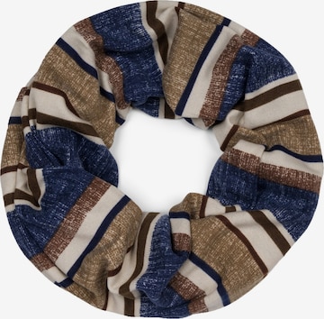 styleBREAKER Schlauchschal 'Feinstrick Loop Schal Streifen' in Blau: Vorderseite