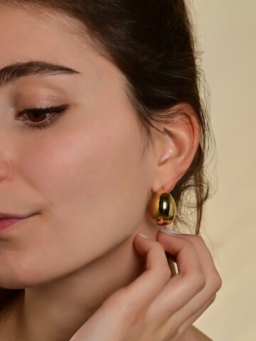 Akzent Earrings 'langlebig' in Gold: front