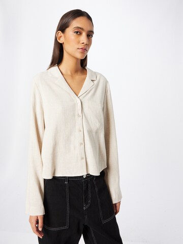 WEEKDAY Blouse in Wit: voorkant