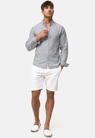 Coupe regular Chemise 'Brayden' INDICODE JEANS en gris