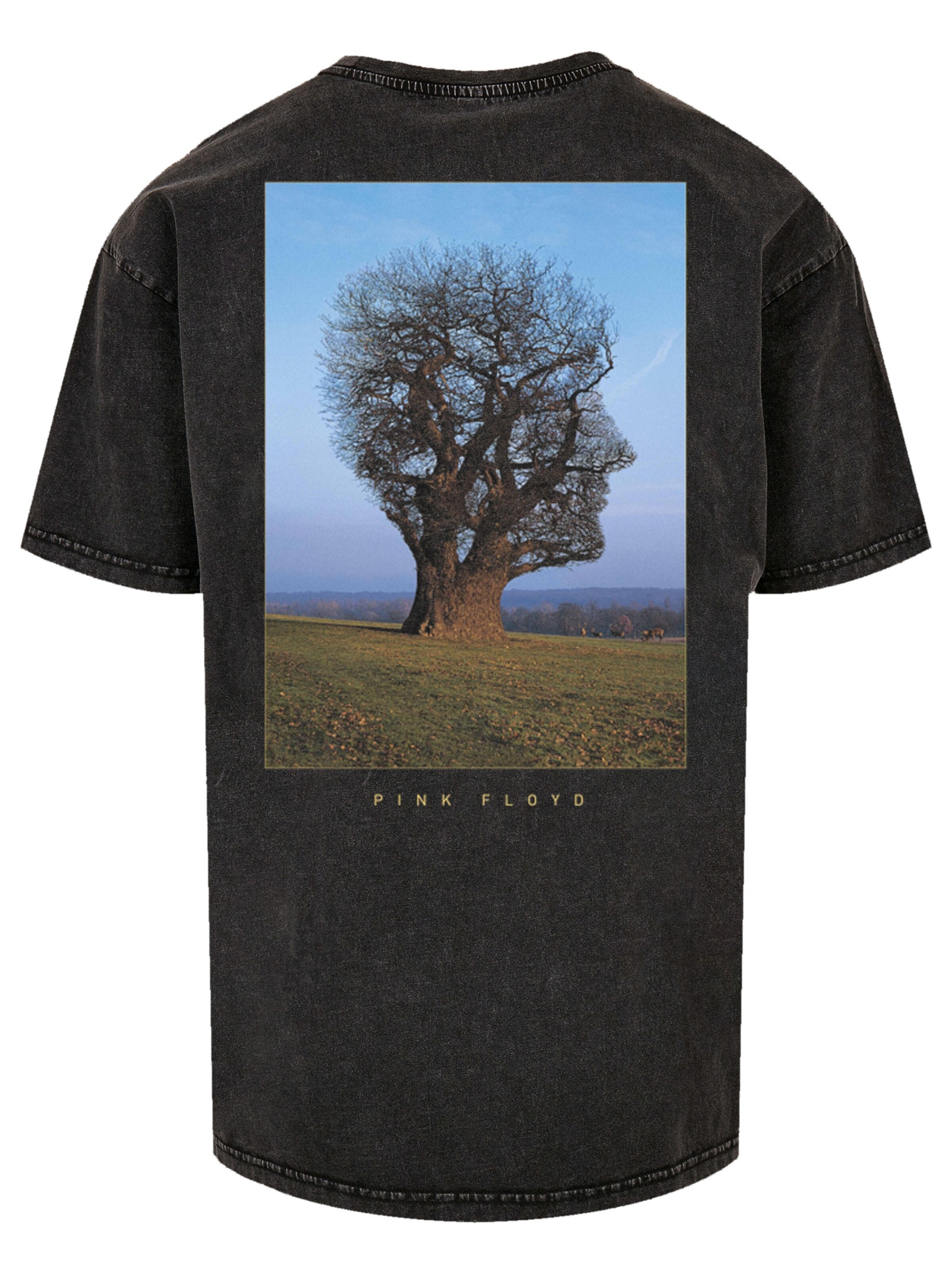 F4NT4STIC Shirt 'Pink Floyd Tree Head' in Schwarz: Vorderseite
