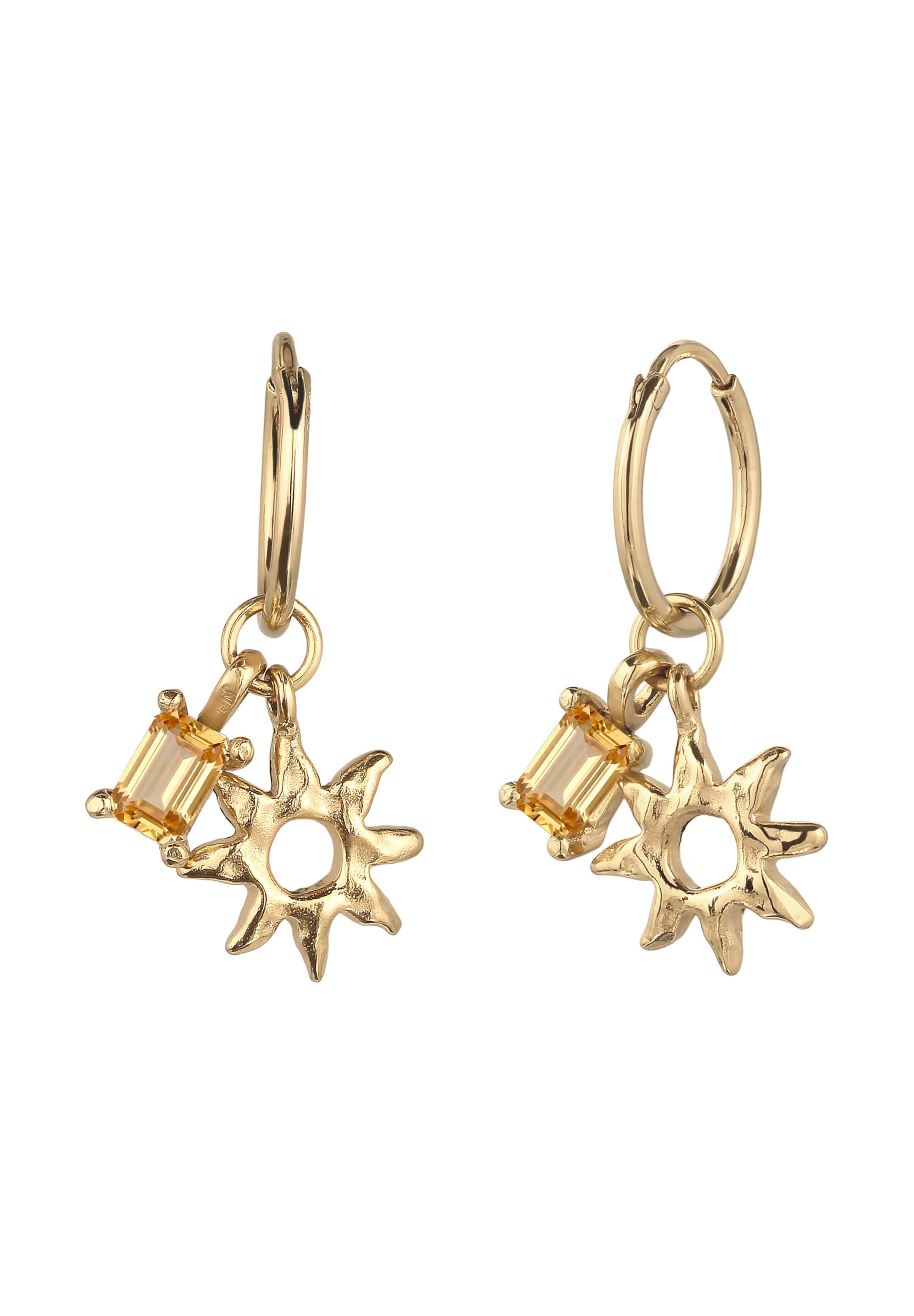 Boucles d'oreilles ELLI en or : devant