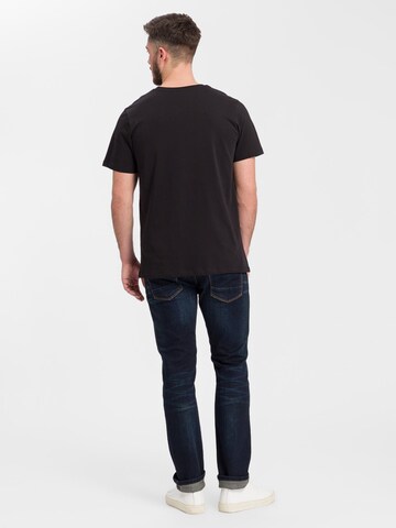 Cross Jeans T-Shirt in Schwarz