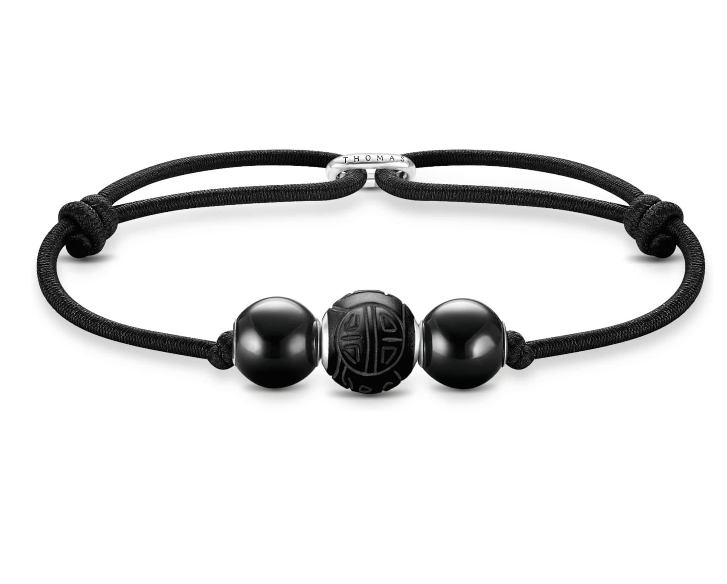 Thomas Sabo Armband in Zwart: voorkant