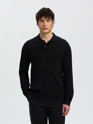 Pullover 'SLMTorino' di SELECTED in nero: frontale