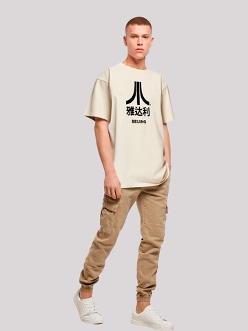 T-Shirt 'Atari Beijing Retro Arcade Games' F4NT4STIC en beige