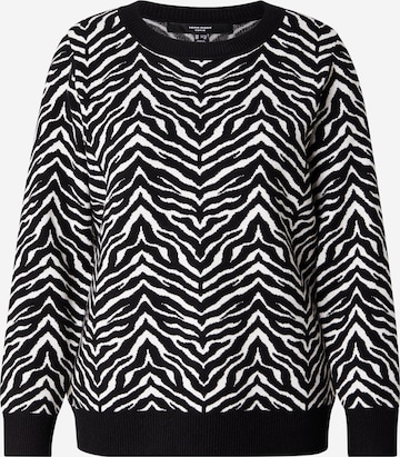 Vero Moda Curve Svetr 'VMCARIA' – černá: přední strana