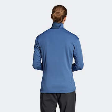 ADIDAS TERREX Athletic Fleece Jacket in Blue