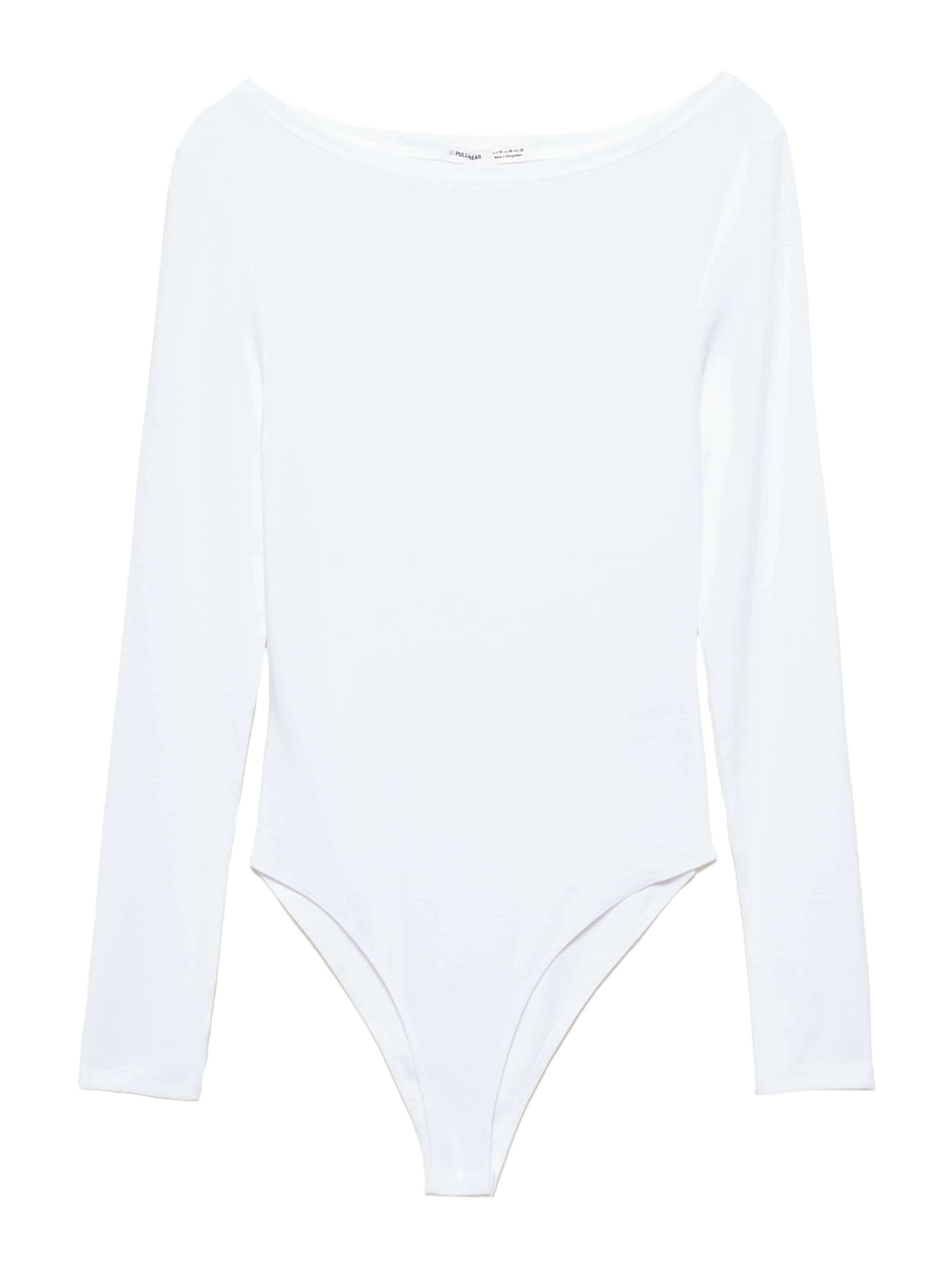 Pull&Bear Paitabody värissä valkoinen: etupuoli