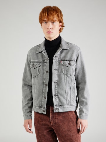 LEVI'S ® Přechodná bunda 'The Trucker Jacket' – šedá: přední strana