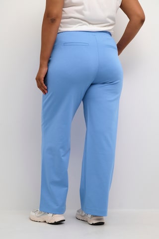 KAFFE CURVE Regular Pants 'jenna' in Blue