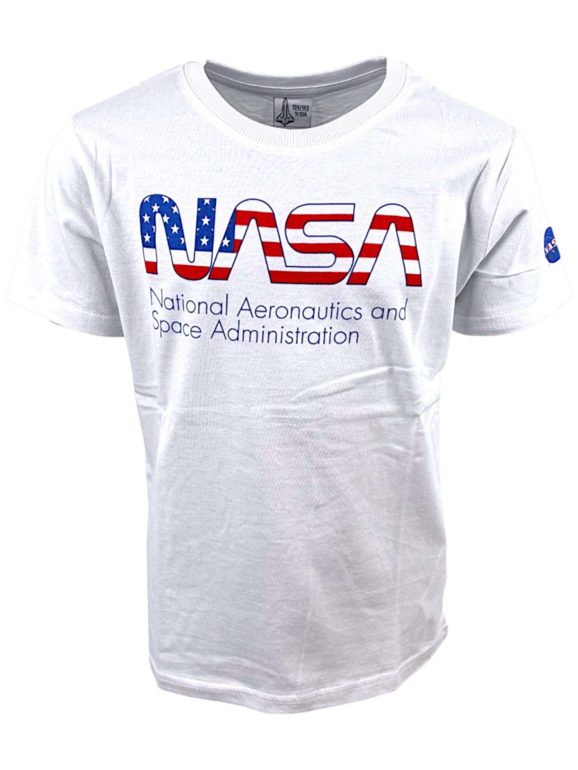 NASA Shirt 'NASA'‌‌‌‌‌‌‌‌ in Weiß: Vorderseite