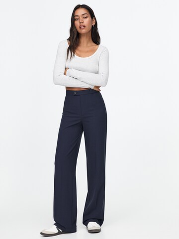 Loosefit Pantalon à plis Pull&Bear en bleu