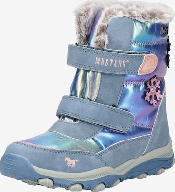 MUSTANG Snow boots in Blue: front