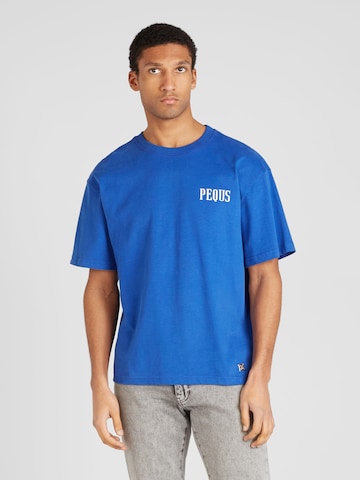 Pequs - Camiseta en azul: frente