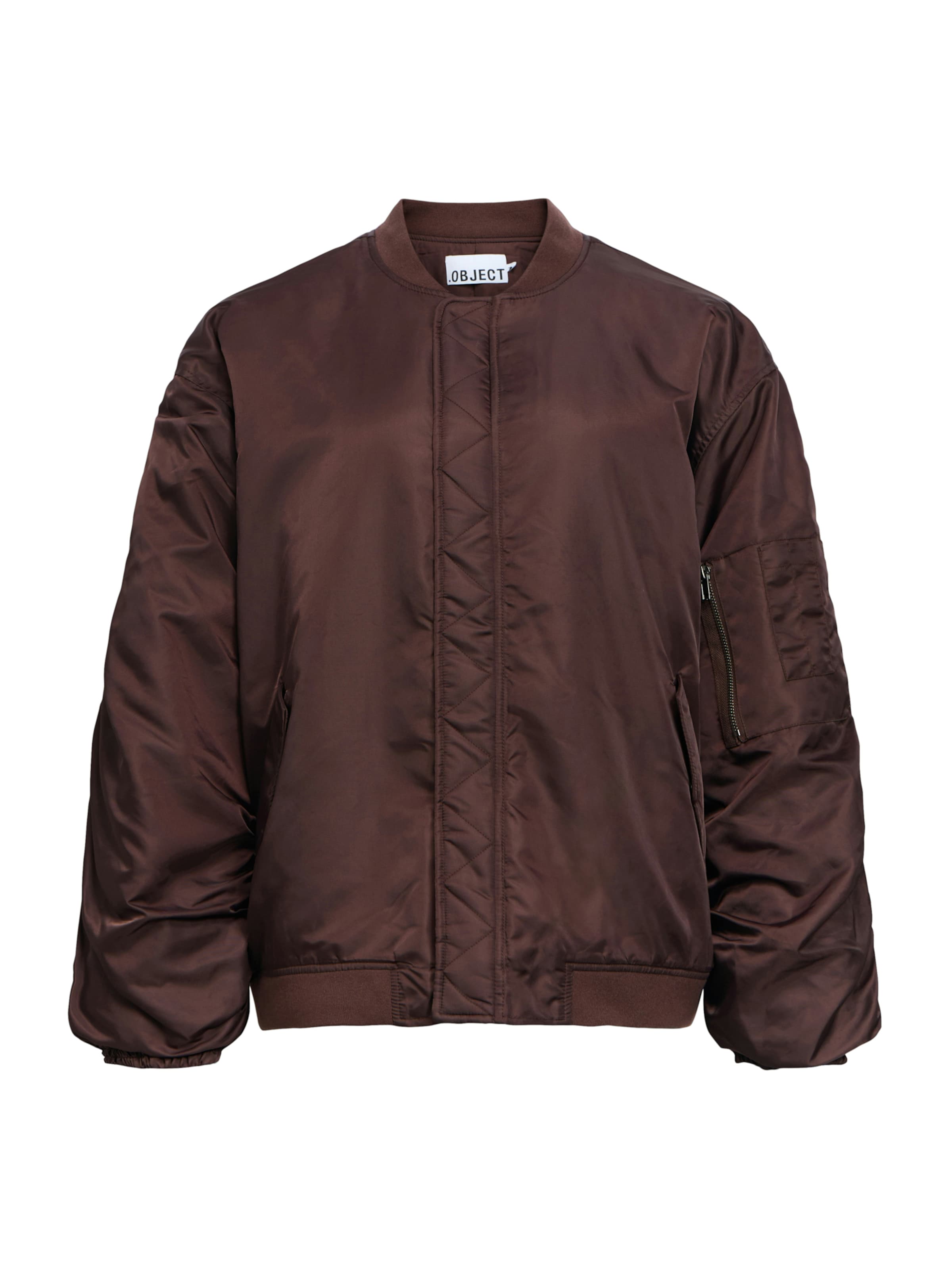 OBJECT Φθινοπωρινό και ανοιξιάτικο μπουφάν σε καφέ: μπροστά