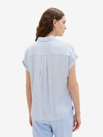 TOM TAILOR Bluse in Blau