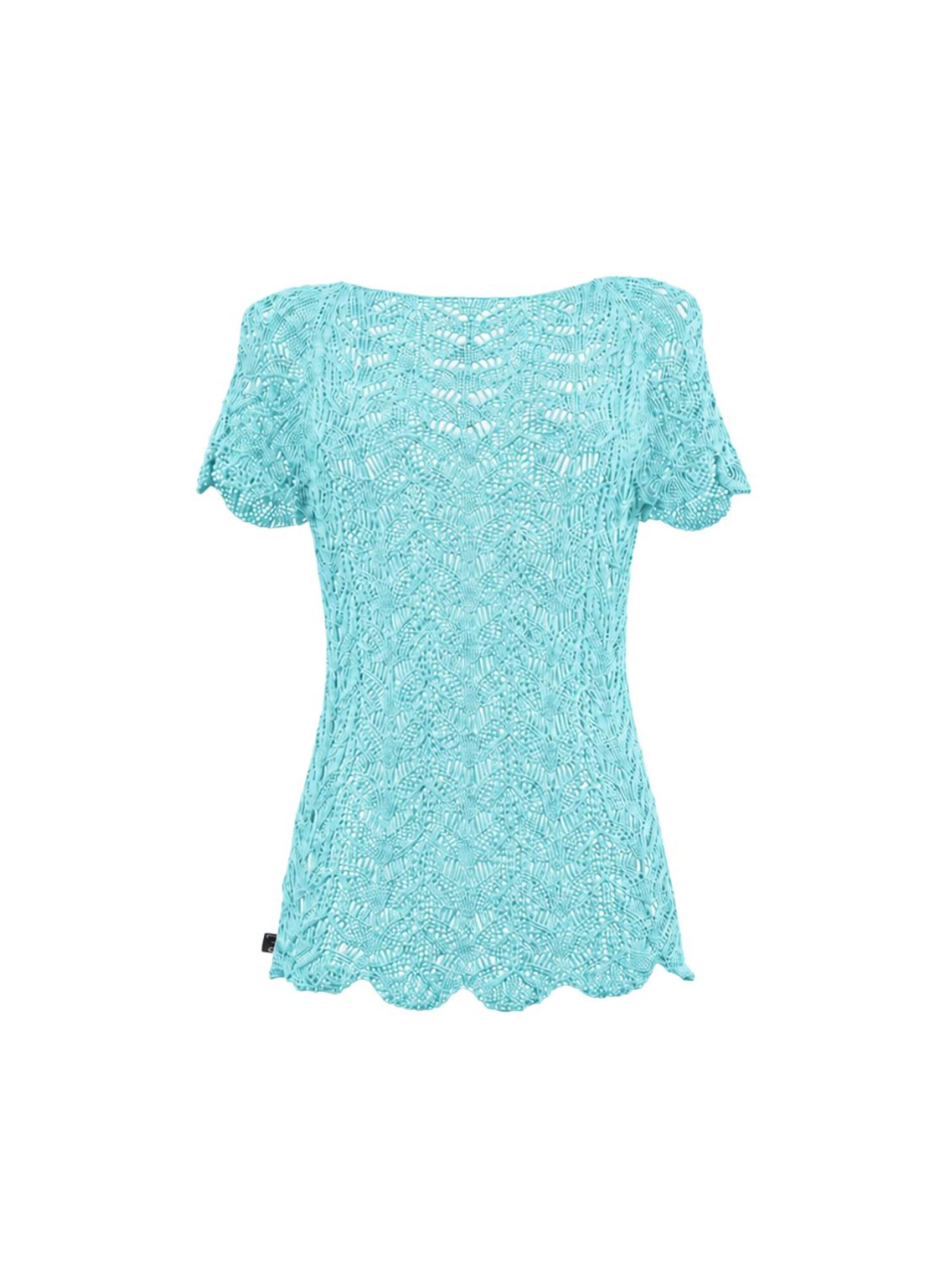 Süel knitwear Sticktop 'Twin Lace'‌‌‌‌‌‌‌‌‌ in Blau: Vorderseite