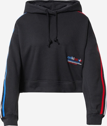 ADIDAS ORIGINALS Sweatshirt in Zwart: voorkant