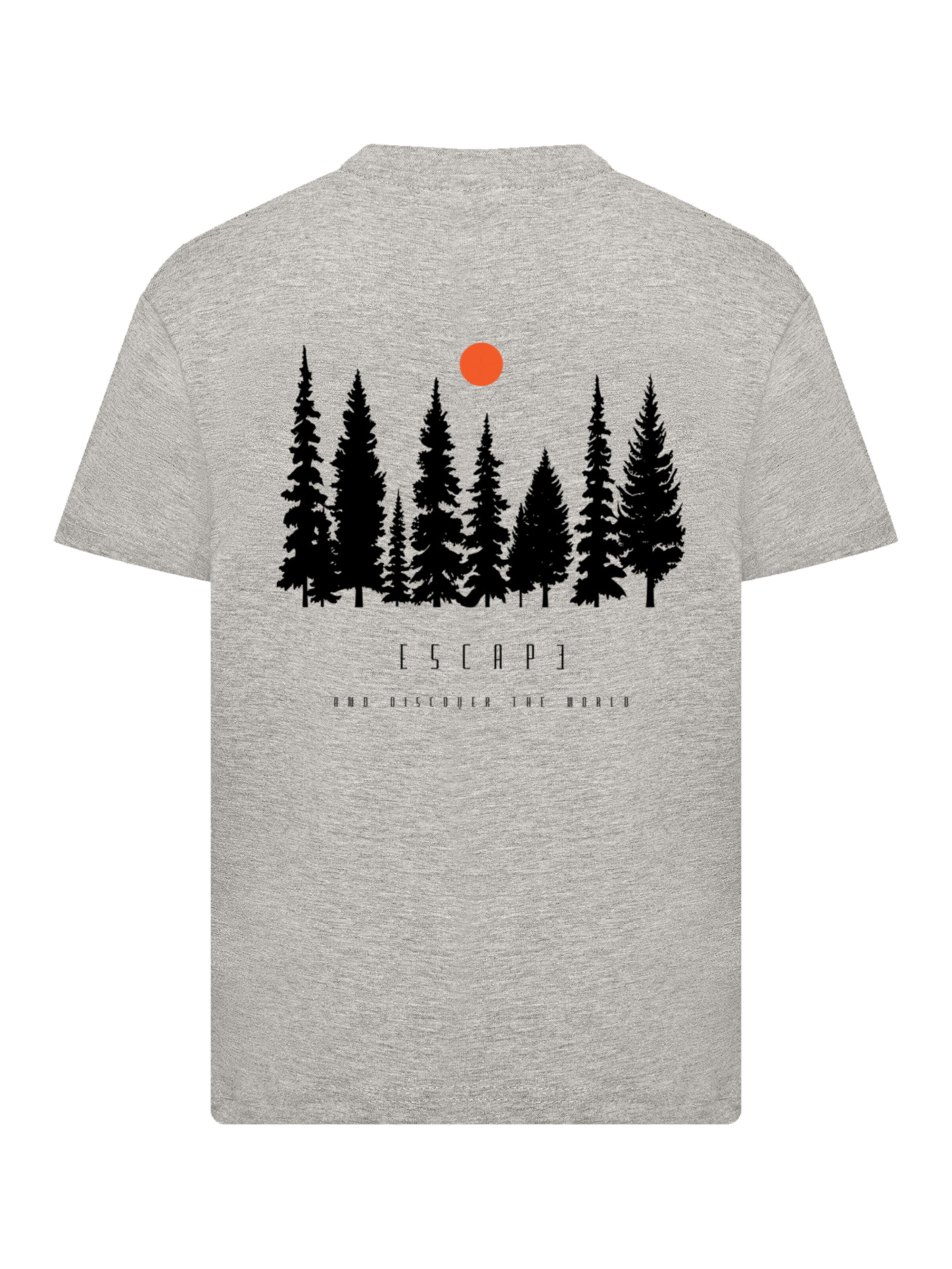 T-Shirt 'Escape Discover the World Forest' F4NT4STIC en gris